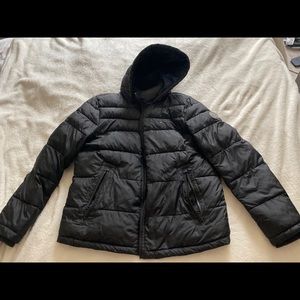 TOMMY ESSENTIALS HOODED PUFFER JACKET